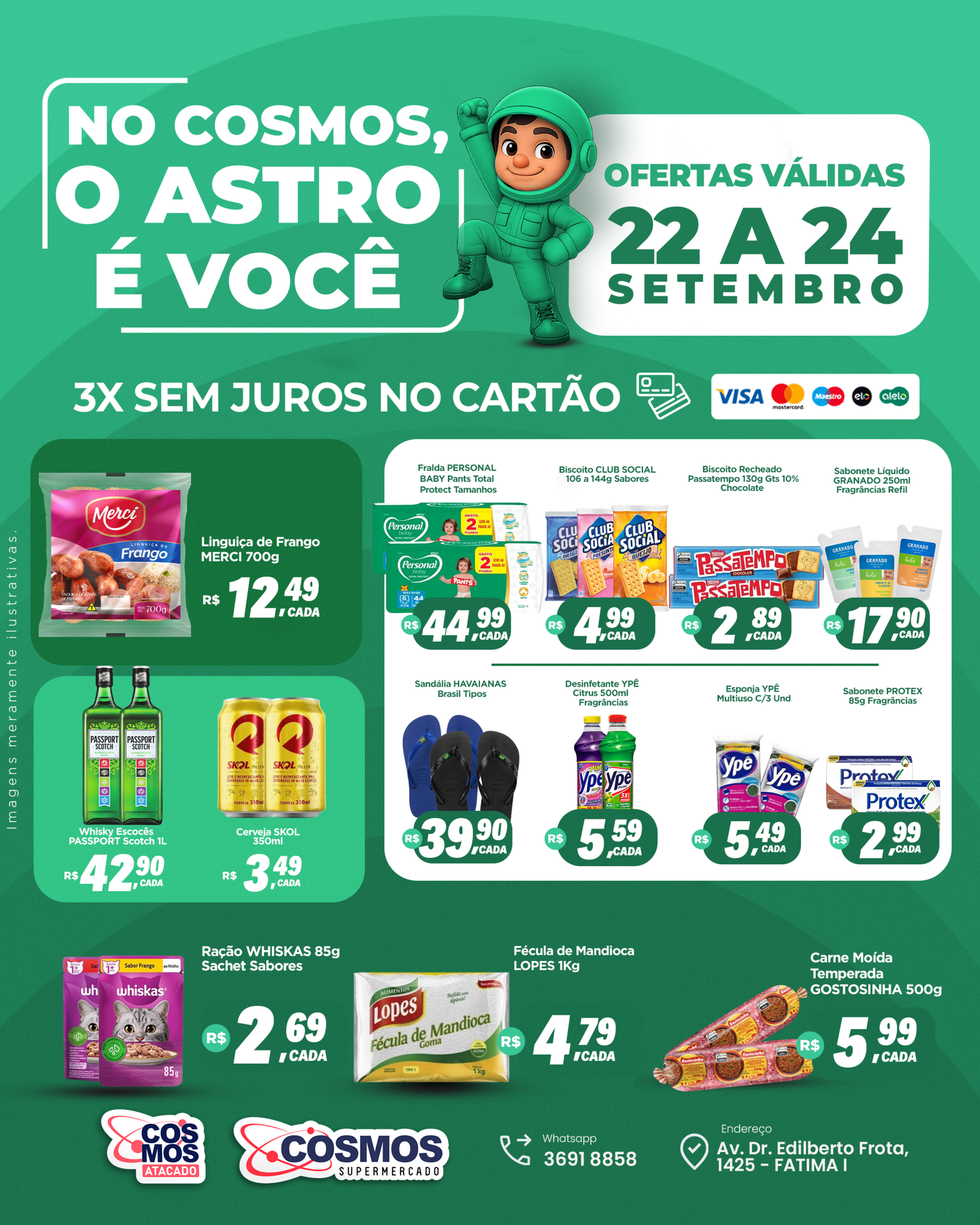 Encarte Cosmos: Destaques do dia